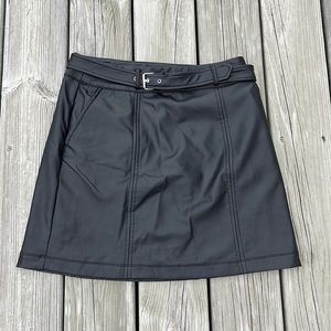 Maurices Fuax Leather Skirt